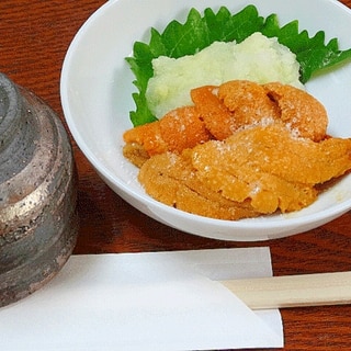 究極の味☆　焼き塩「生ウニわさびおろし」